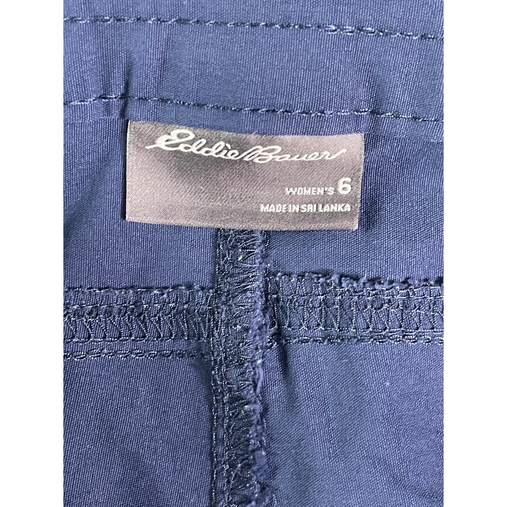 Eddie Bauer First Ascent Guide Capri Pants Navy Blue Hiking Outdoor Womens 6 - Picture 5 of 10